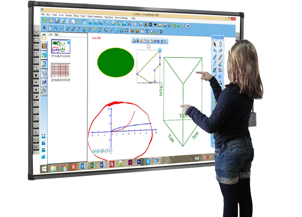 Interactive Whiteboard 16 touch Points for School, meeting rooms, universities, trainining rooms